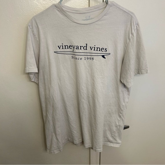 Vineyard Vines Shop Surf Logo Men's White T-Shirt Size M - Picture 1 of 5